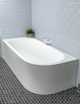 Joseph Miles Biscay Beauforte Reinforced Double Ended White Bath - Image