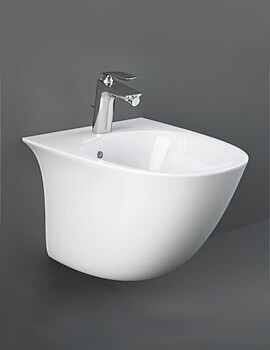 Sensation Mini Wall Hung Bidet 380mm Wide With 1 Tap Hole