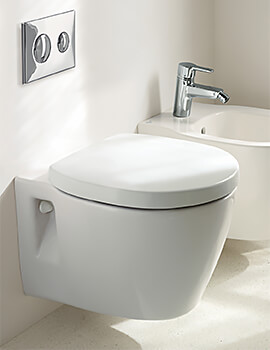 Ideal Standard Concept Space White Compact Wall Mounted WC Pan 485mm