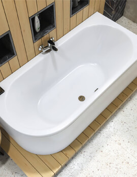 Joseph Miles Biscay Double Ended White 5mm Acrylic Bath - Image