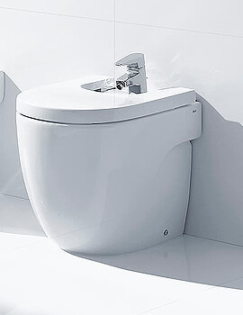 Roca Meridian-N Compact White Floor-Standing Bidet - 357247000 - Image