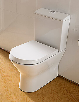 Roca Nexo Compact Close Coupled White WC Pan With Cistern 615mm - 342642000 - Image
