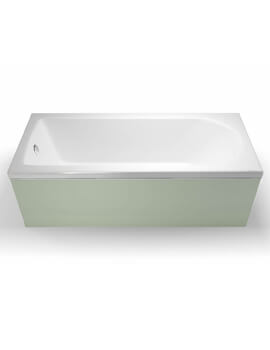 Cleargreen Reuse Rectangular White Single Ended Bath 1500 x 700mm Round