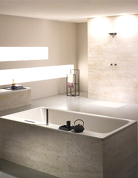 Kaldewei Avantgarde Asymmetric Duo 1700mm Double Ended Steel Bath White - Image