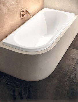 Kaldewei Avantgarde Centro Duo1 1700mm Double Ended Steel Bath White - Image