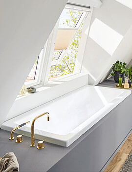 Kaldewei Avantgarde Conoduo 1900 x 900mm Double Ended Steel Bath White - Image