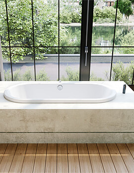 Kaldewei Avantgarde Centro Duo Oval 1700mm Double Ended Steel Bath White - Image