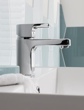 Crosswater Planet Monobloc Chrome Basin Mixer Tap With Click Clack Waste - Image