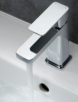 Vado Phase Deck Mounted Single Lever Basin Mixer Tap - Image