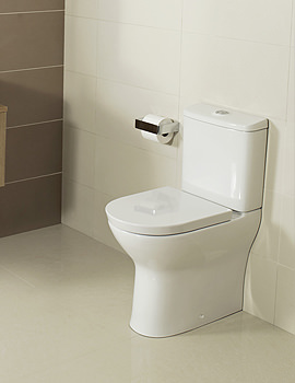 Roca Colina Comfort Height BTW White Close Coupled WC With Cistern And Seat - Image