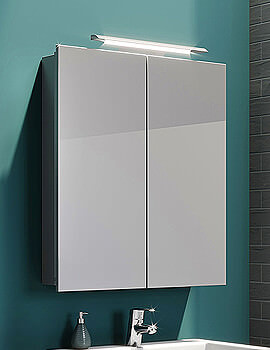 Sol 600mm Double-Door Mirror Cabinet With LED Lighting