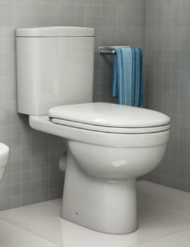 Ivo White 610mm Compact Close Coupled WC With Dual Flush Cistern