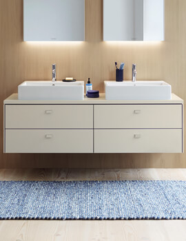 Brioso Wall Mounted 1170mm 2 Drawer Vanity Unit For D-Code Basin