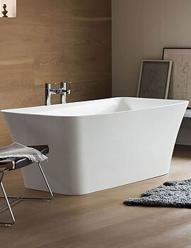 Clearwater Palermo Petite ClearStone Freestanding Bath 1524 x 750mm - Image