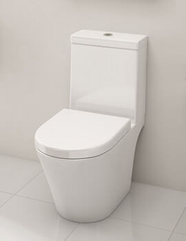Arco White Open Back 665mm Close Coupled WC Pan With Cistern