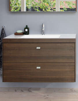 Brioso Wall Mounted 2 Drawer Vanity Unit With C-Bonded Basin
