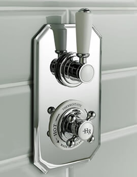 Hudson Reed Topaz Twin Concealed Thermostatic Shower Valve - Image