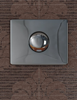 Grohe Skate Pneumatic Single Chrome WC Flush Wall Plate - Image