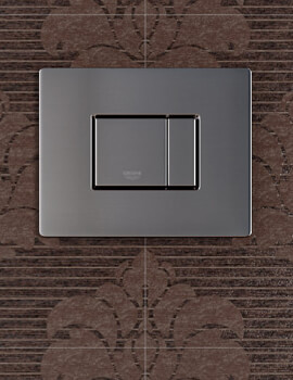 Grohe Cosmo Stainless Steel Dual Flush WC Wall Plate - 38776SD0 - Image