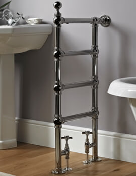 Vogue Butler 488mm Wide Traditional Towel Rail Chrome - Image