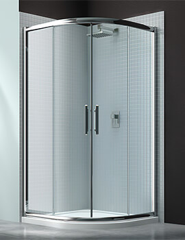 6 Series 2 Door Shower Quadrant With MStone Tray 1000 x 1000mm