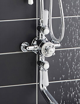 Hudson Reed Topaz Triple Exposed Thermostatic Shower Valve - Image