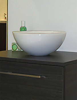 Saneux Austen 320mm Gloss White Round Sit On Bowl