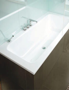 Kaldewei Ambiente Puro Set Wide 1700 x 750mm Single Ended Steel Bath White - Image