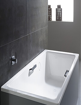 Kaldewei Ambiente Puro 1900 x 900mm Single Ended Bath White With Side Overflow - Image