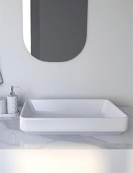Arco 550mm Countertop White Basin