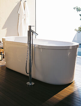 Duravit Starck Built In Oval Bath With Two Backrest Slope - Image