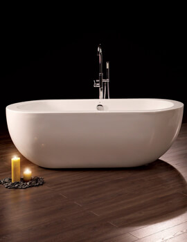 Royce Morgan Bolton Luxury Double Ended White Freestanding Bath 1805 x 850mm - Image
