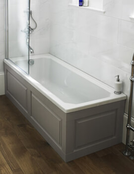 Ascott 1700mm Length Single Ended Acrylic White Bath