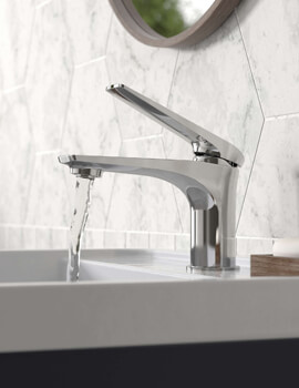 Drift Single Lever Chrome Basin Mixer Tap Chrome And Waste