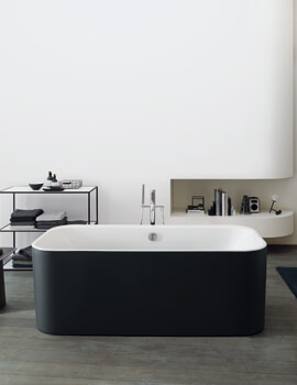 Duravit Happy D.2 Plus 1800 x 800mm Freestanding Bath With Panel And Frame - Image