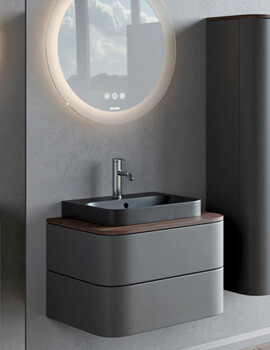 Duravit Happy D.2 Plus 650 x 480mm Vanity Unit For Console With 1 Pull-Out Compartment - Image