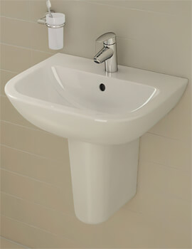 VitrA S20 500mm Wide 1 Tap Hole Cloakroom Basin - Image