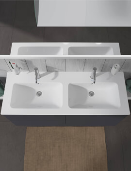 Me By Starck 1300mm Wide Double Furniture Washbasin