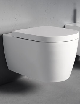 Me By Starck Rimless Toilet Wall Mounted HygieneGlaze WC Pan