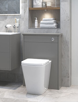 Joseph Miles Tilia Rimless Back To Wall White WC Pan With Soft Close Seat - Image