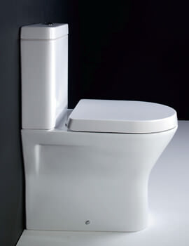 Essential IVY White Close Coupled Back To Wall Pan With Cistern And Seat - Image