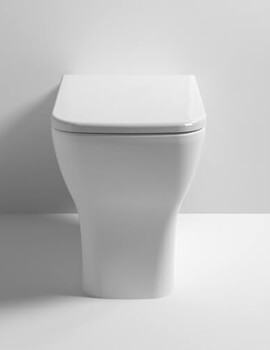 Nuie Ava Rimless Back To Wall White WC Pan And Seat - Image