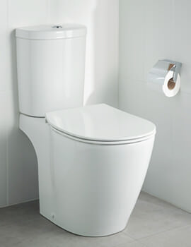 Ideal Standard Concept Cube White Aquablade Close Coupled WC Pan 665mm - Image