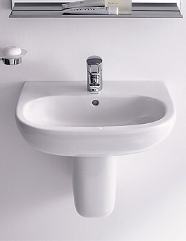 D Code Washbasin With Overflow