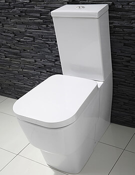 Aqua Edition Cubix Flush To Wall Toilet With Soft Close Seat - Image