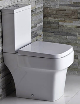 Medici 600mm Close Coupled Toilet With Soft Close Seat - BIQR6PAN