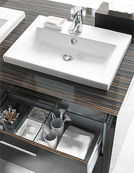 Duravit 2nd Floor 600 x 430mm 3TH Ground Washbasin - Image