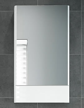 Selnova Square 418 x 850mm Mirror Cabinet With One Pull-Down Door