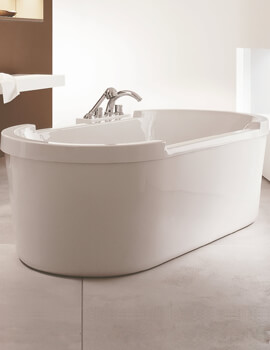 Duravit Starck 1800 x 800mm White Built In Bath With Support Frame - 700013 - Image