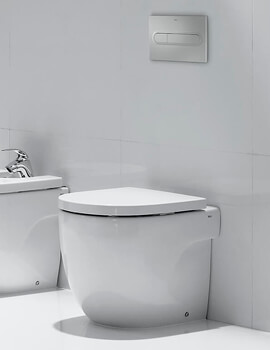 Roca Meridian-N Single Floorstanding White Rimless WC With Dual Outlet - Image